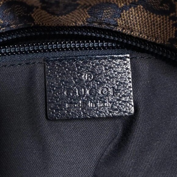 GUCCI GG Beige Dark Navy Multi Jacquard Leather - Boston Bag 512-071925 - Picture 9 of 9